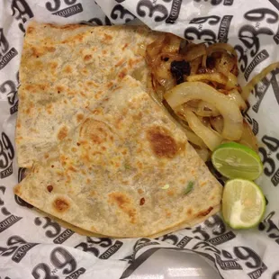 Real fajita on the sincronizada