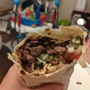 Steak burrito