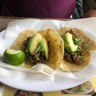 Flour Fajita tacos