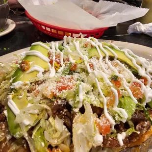 Huaraches filled the plate!
