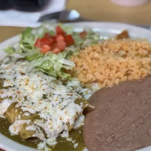 10. Green Chicken Enchiladas