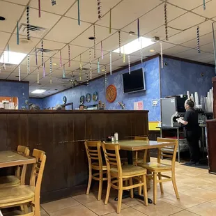 the interior of the restaurant