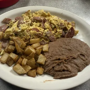 Country Sausage &amp; Eggs breakfast plate