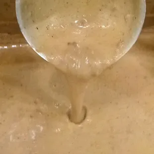 Chorizo sausage gravy.