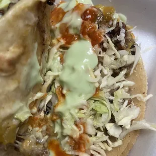 Taco gordo con carne asada