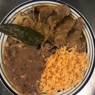 bistec en salsa verde steak in green sauce