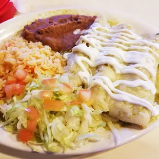 Enchiladas Verdes de pollo. Delicioso!