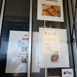 Make sure to order Birria tacos and consom(cup of sauce)  delicious but they run out quick  Next time we try fiesta fries