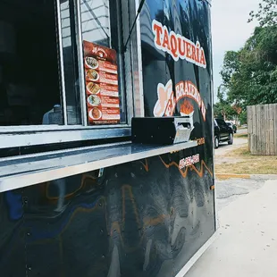 outside