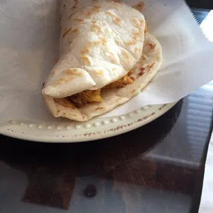 Huge breakfast taco