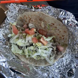 Asada taco