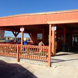 The front of the building...