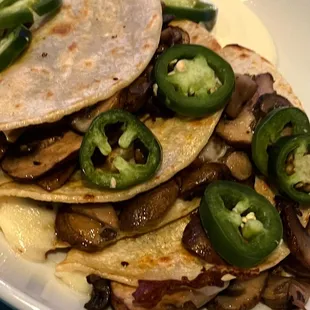 MUSHROOM QUESADILLA