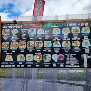 the menu