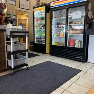 the inside of a taqueria