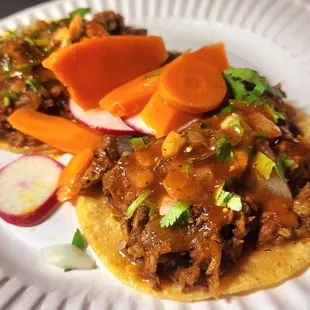 Al pastor tacos ($3 each).