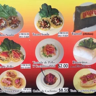 Current Menu (May 2014)