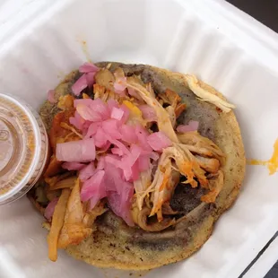 Panucho, traditional food from the state of Yucatan Mexico. Outstanding!