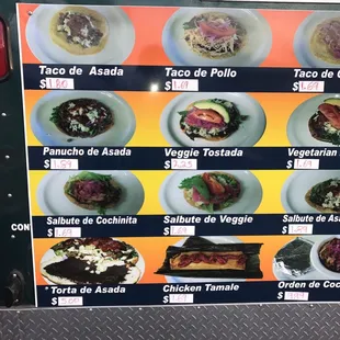 taco menu 1 of 3