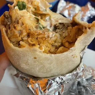 Carnitas burrito