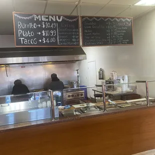 Order counter &amp; menu
