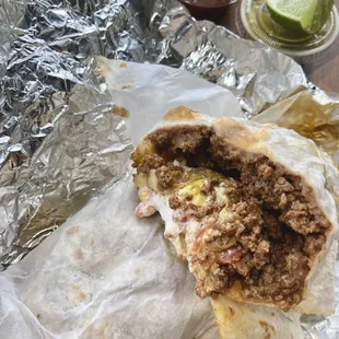 ground beef burrito