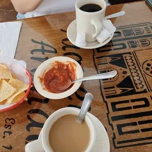 Coffee and salsa