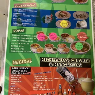 New Menu 09/07/19