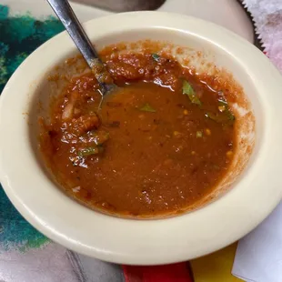 authentic spicy  and delicious salsa