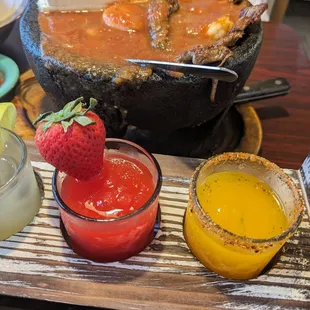 a variety of food items