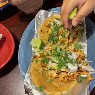 Chicken tacos