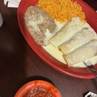 Enchiladas blancas