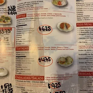 prices and prices