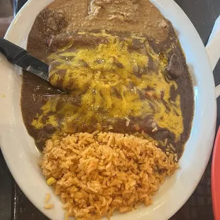 Cheese Enchiladas didn&apos;t have a chance very delicious.