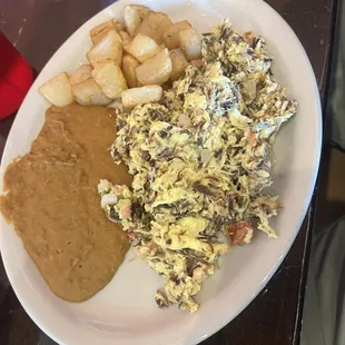 Machacado egg plate special. Enough for 2. Great flavor.