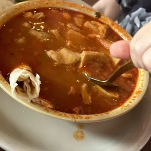 Menudo stinky and lacking in flavor