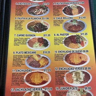 ramen and noodles, menu