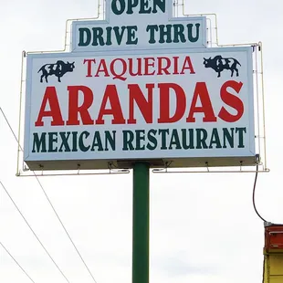 a sign for a mexican restaurant