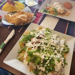 a plate of nachos