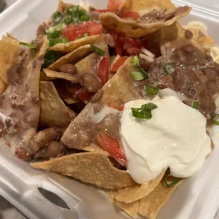 Nacho&apos;s no meat. $9.50