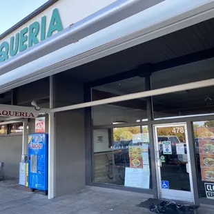 the front of a restaurant