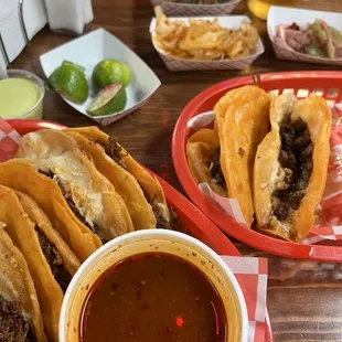 Birria Tacos and 4 Pack Tacos