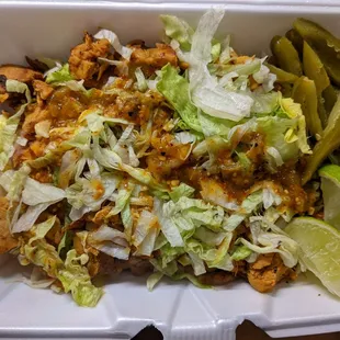 Chicken burrito bowl.