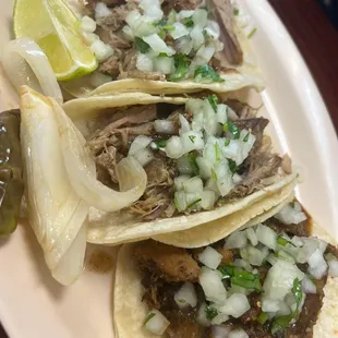 Carnitas top 2, bottom pastor