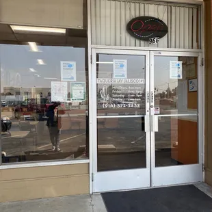 Front of establishment