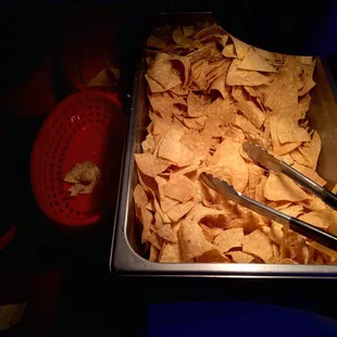 Chips freshly fried and warm!