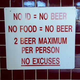 Heed the rules!
