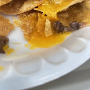 Burnt cheese from microwave