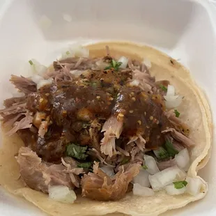 Carnitas taco was good