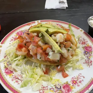 Shrimp Ceviche Tostada